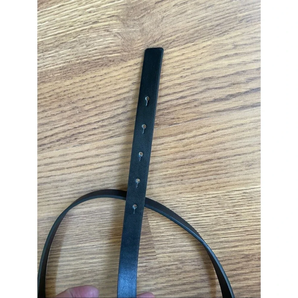Calvin Klein Women's Monogram Buckle Belt Black